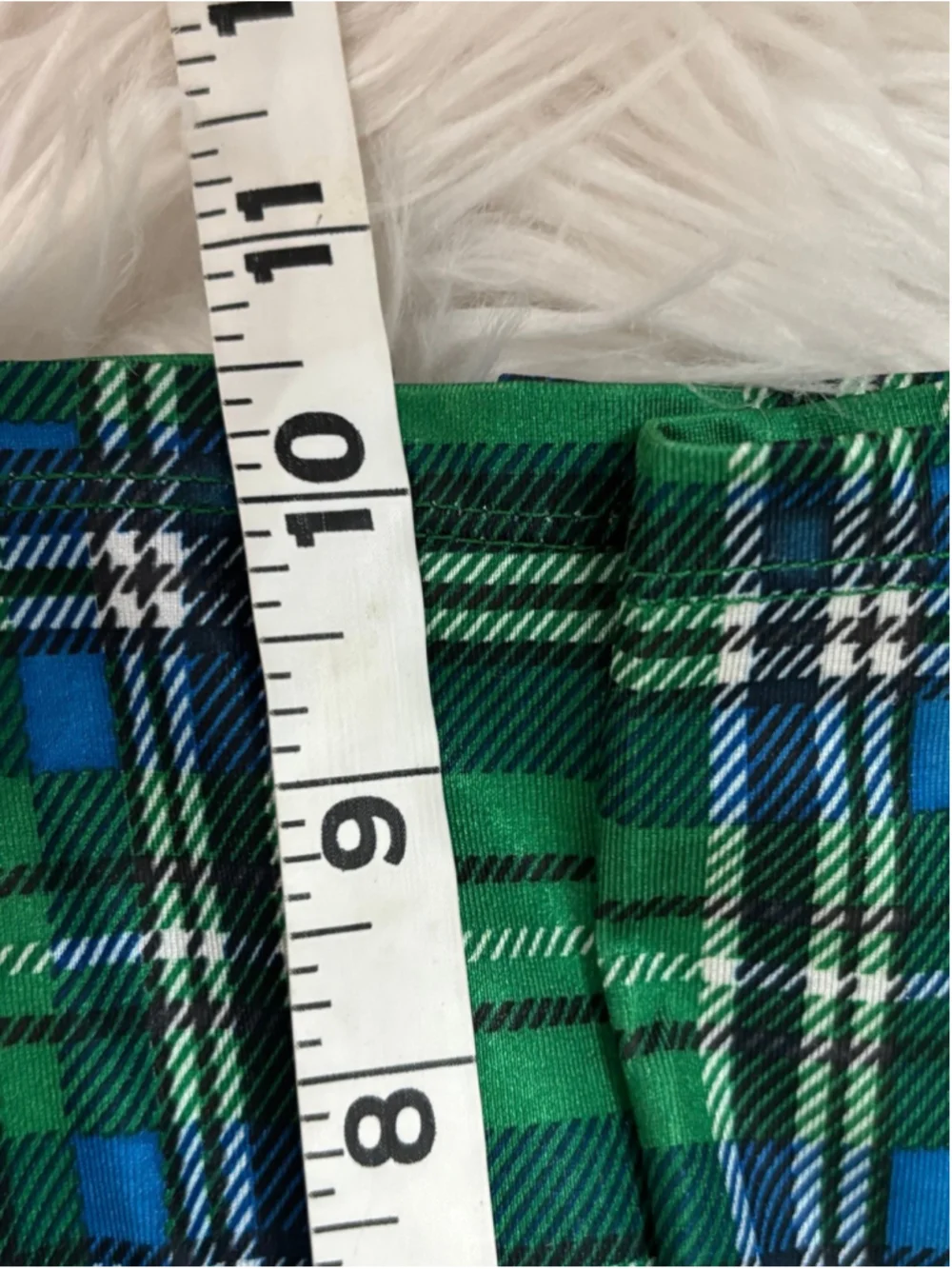 Irish School girl costume plaid patterned pleated mini skirt kilt Halloween sexy